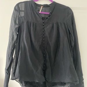 Free people button blouse